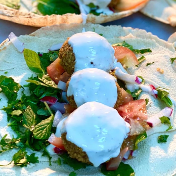 Falafel Pita Wrap.