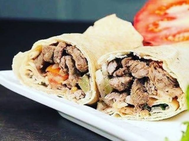 Kafta Kebab Pita Wrap.